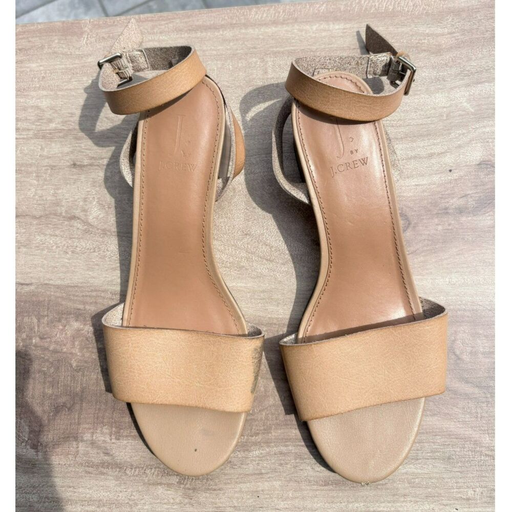 J.Crew Tan Ankle Strap Sandals Women’s 8